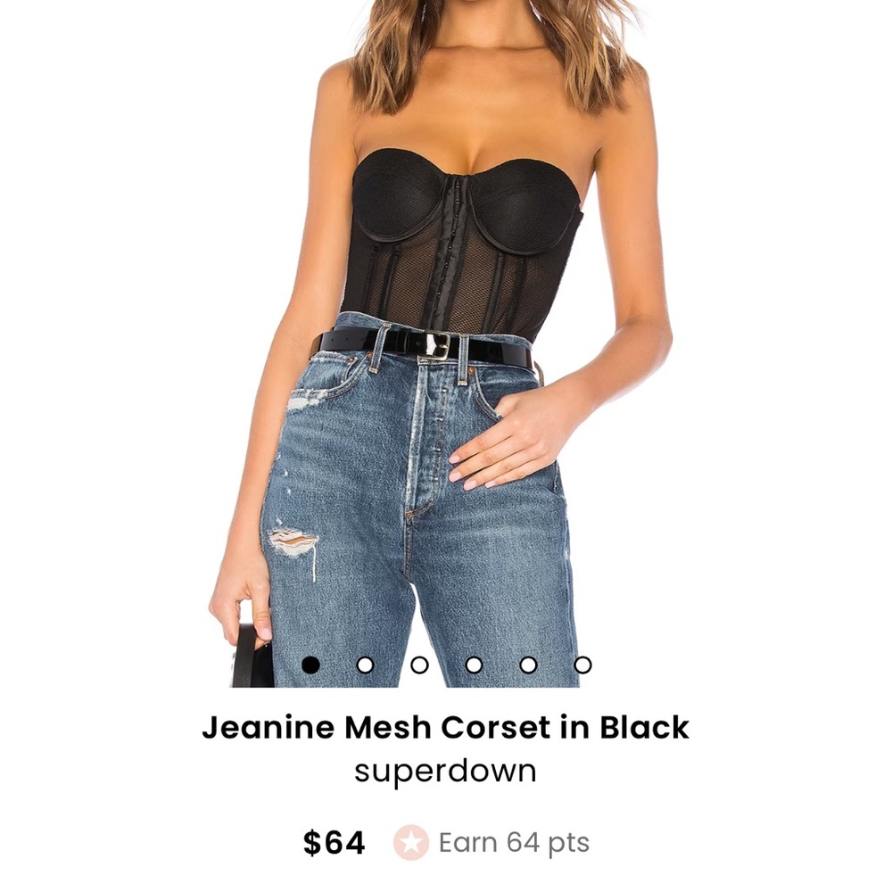 Revolve black corset